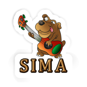 Guitarist Sticker Sima Image