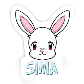 Sticker Sima Rabbit Image