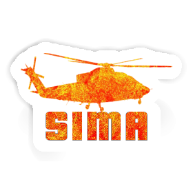 Sticker Sima Helicopter Image