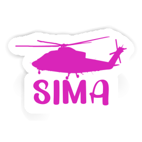 Sticker Helicopter Sima Image