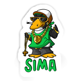 Sima Sticker Hip Hop Penguin Image