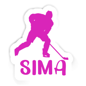 Autocollant Sima Joueuse de hockey Image