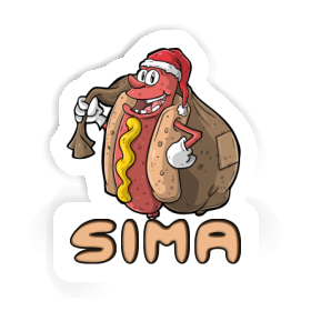 Sticker Hot Dog Sima Image