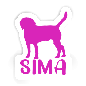 Sima Autocollant Chien Image