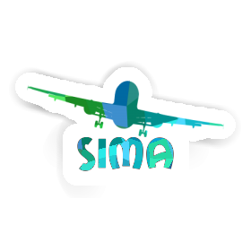 Airplane Sticker Sima Image