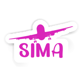 Sticker Airplane Sima Image