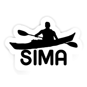 Sima Sticker Kayaker Image