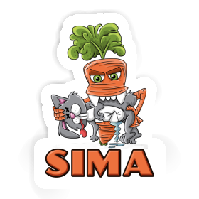 Sima Sticker Monster Carrot Image