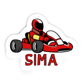 Autocollant Pilote de kart Sima Image