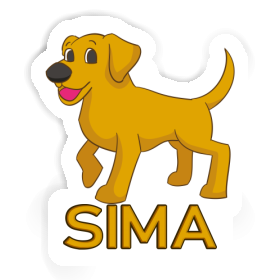 Sima Autocollant Chien Image