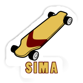 Sticker Sima Skateboard Image