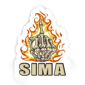 Sticker Middlefinger Sima Image