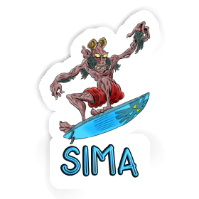 Surfer Sticker Sima Image