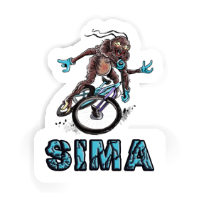 Sticker Mountainbiker Sima Image