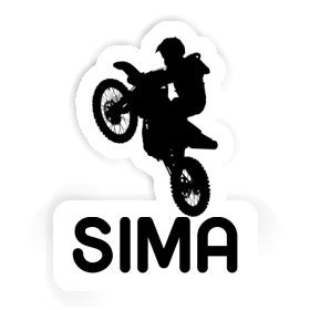 Sticker Motocross Rider Sima Image