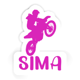 Sticker Motocross Rider Sima Image