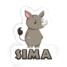 Sima Sticker Rhino Image