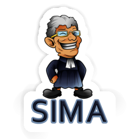 Sima Sticker Pastor Image