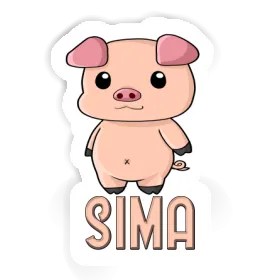 Sima Sticker Pigg Image