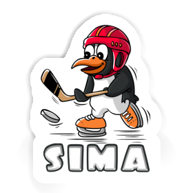 Sticker Ice Hockey Penguin Sima Image