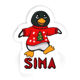 Sticker Sima Christmas Penguin Image