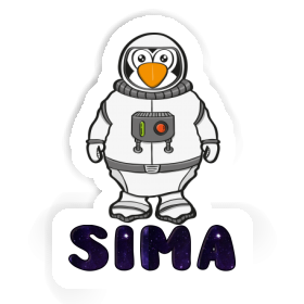 Sticker Sima Astronaut Image