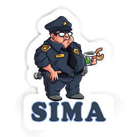 Sticker Police Officer Sima Image