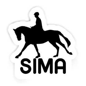 Sticker Sima Horse Rider Image