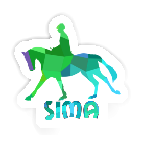 Horse Rider Sticker Sima Image