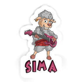 Sticker Guitarist Sima Image