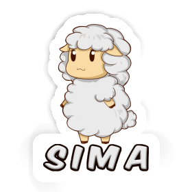 Sticker Sheep Sima Image