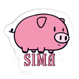 Sticker Pig Sima Image