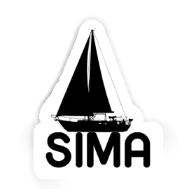 Sima Sticker Sailboat Image