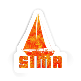 Sticker Sailboat Sima Image