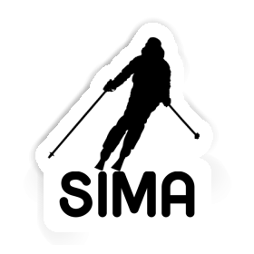 Sticker Sima Skier Image