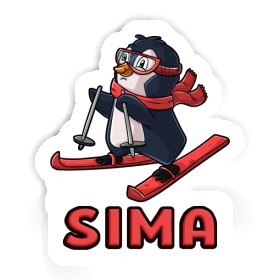 Sticker Skier Sima Image