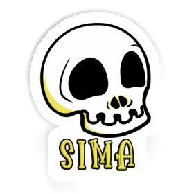 Sticker Sima Skull Image