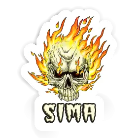 Sima Sticker Skull Image