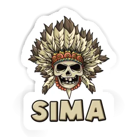 Sticker Kids Skull Sima Image