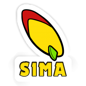 Sticker Surfboard Sima Image