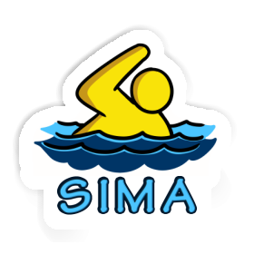 Sticker Sima Swimmer Image