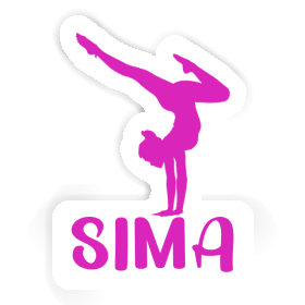 Sima Sticker Yoga Woman Image