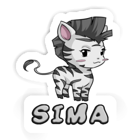 Sticker Zebra Sima Image