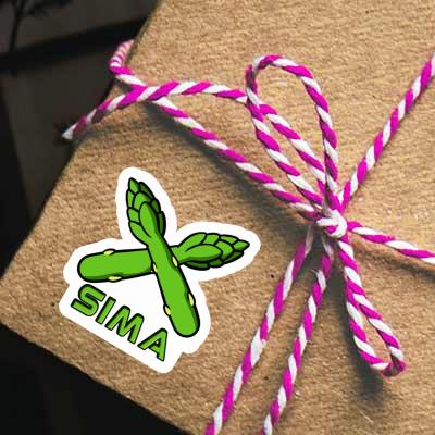 Sticker Asparagus Sima Gift package Image