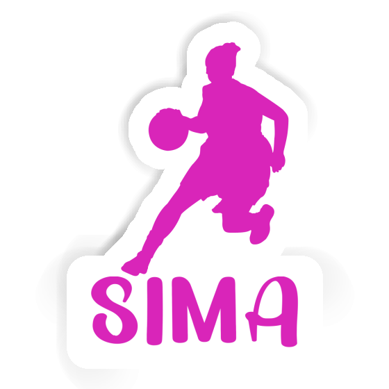 Basketballspielerin Aufkleber Sima Gift package Image