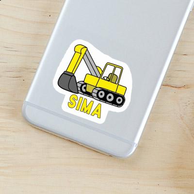 Sticker Excavator Sima Gift package Image