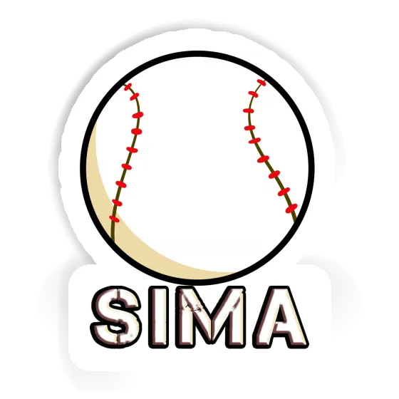 Baseball Autocollant Sima Notebook Image