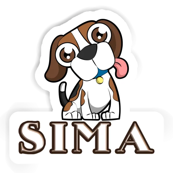 Beagle Dog Sticker Sima Gift package Image