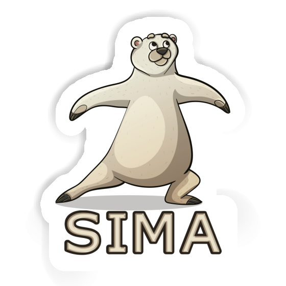 Sima Sticker Yoga Bear Notebook Image