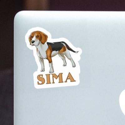 Sticker Beagle Hund Sima Laptop Image